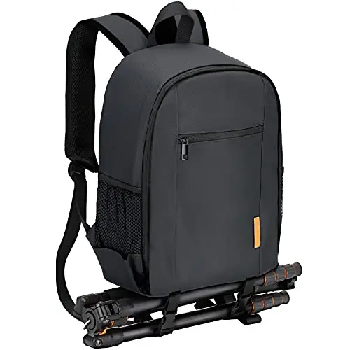 TARION Camera Backpack Bag DSLR - Professional Camera Bag with Waterproof Raincover Laptop Compartment Tripod Holder 3 Colors