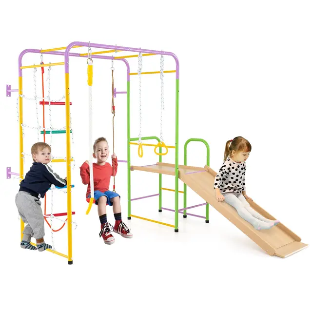 costway gimnasio jungla metal 8en1