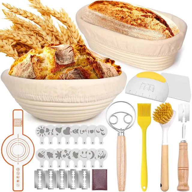 mkakyes kit 10 piezas banetón panadería