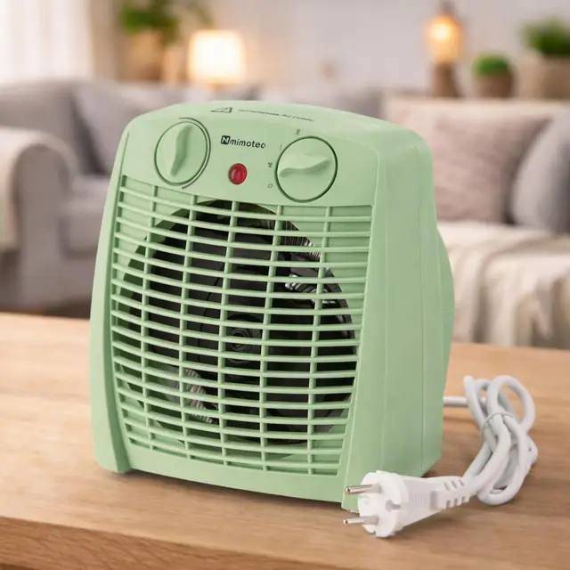 M mimotec - Calefactor Eléctrico Green Comfort 2000W Mimotec, Calefacción Portátil de Suelo, Doble Potencia 1000/2000W, Bajo Ruido <53 dB, IP20, para Estancias hasta 20 m131