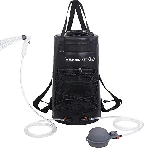 wild heart ducha camping 12l portátil