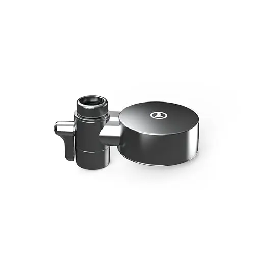 Tappwater EcoPro Compact - Filtro de agua para grifo más pequeño del mercado, filtra más de 100 sustancias. Sistema de filtración en 5 etapas con nanotecnología. Filtro de agua para grifo. (cromado)