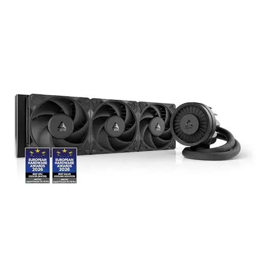 ARCTIC Liquid Freezer III Pro 360 - Refrigeracion Liquida PC, AIO para CPU, 3x120 mm, 38 mm Radiator, Bomba PWM, Ventilador VRM, AMD AM5/AM4, Intel LGA1851/1700 Marco de Contacto - Negro