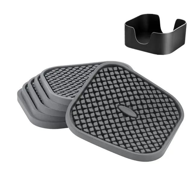 iyyi posavasos silicona cuadrados 6 uds