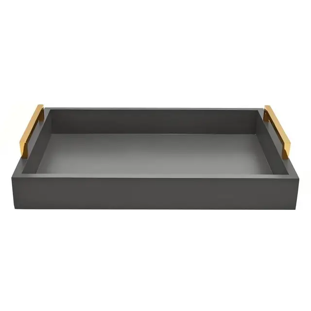 moonlit pond bandeja decorativa gris