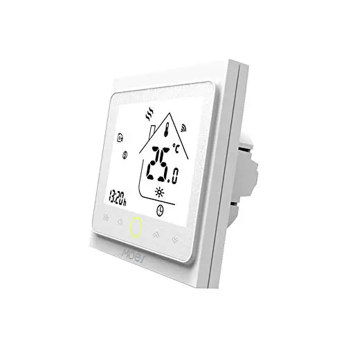 MOES WiFi Termostato inteligente Controlador de temperatura, Smart Life Tuya APP Control remoto para calefacción de caldera de gas de agua, trabajos programables con Alexa Google Home, Solo de 2.4Ghz