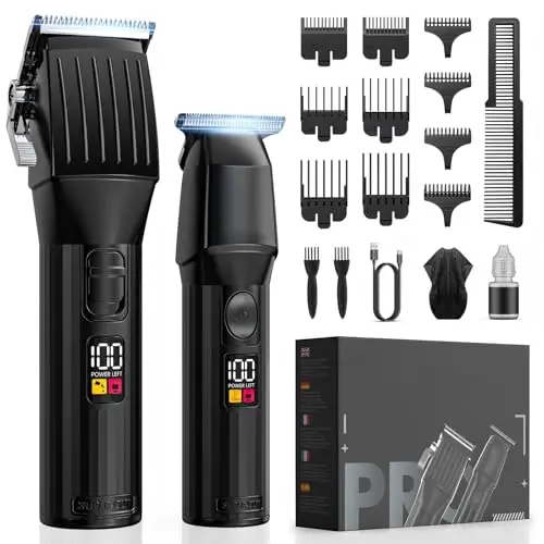 Maquina Cortar Pelo, Cortapelos Hombre Maquina Cortar Pelo Profesional Maquina de Afeitar Hombre Juego de Cortapelos Para Hombre Recortadora de Barba Maquina Afeitar Regalos Para Hombres