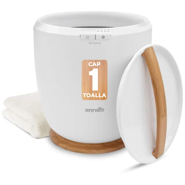 SereneLife calentador de toallas de encimera, Towel warmer, Spa, Calientatoallas, Electrico, Para baño, Apagado automatico, Portatil, ideal tambien para Pijamas, Manta, Bata de baño