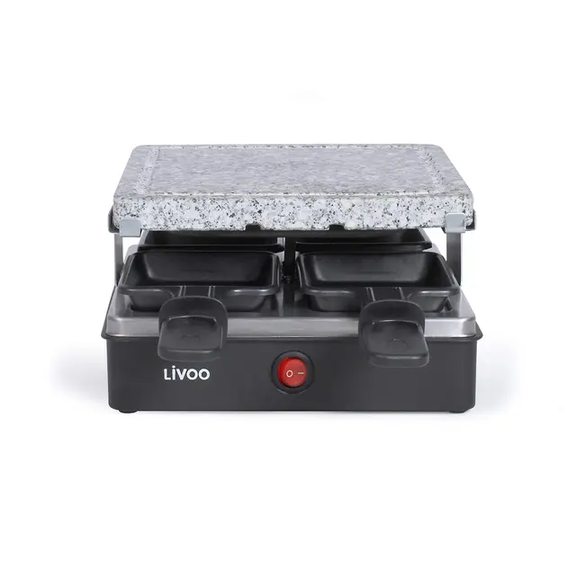 livoo doc242 máquina raclette 4 personas