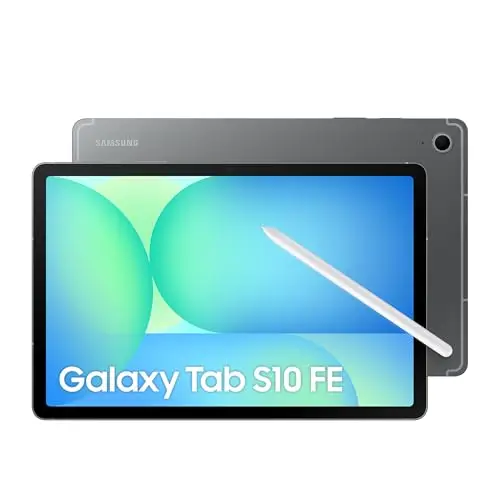 Samsung Galaxy Tab S10 FE 128GB, Tablet Android + S Pen, Galaxy AI, 8GB RAM, Pantalla de 10,9", Batería de Larga Duración, Gris, Garantía del Fabricante 3 Años + 1 Año Extra