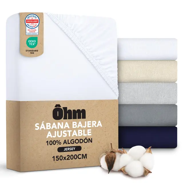 ôhm sábana bajera jersey 150x200