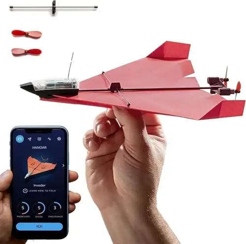 powerup 4.0 avión papel rc smartphone