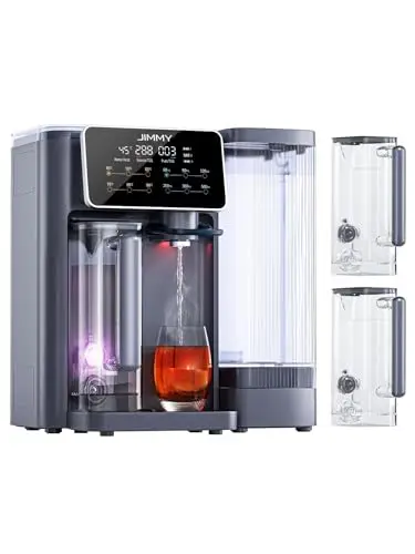 Jimmy R9 Purificador Agua Osmosis Inversa Doméstica Para Encimera, Dispensador Agua Caliente, 7 Etapas Filtración, UV, Calentamiento 3S, 7 Temperaturas, Monitor TDS