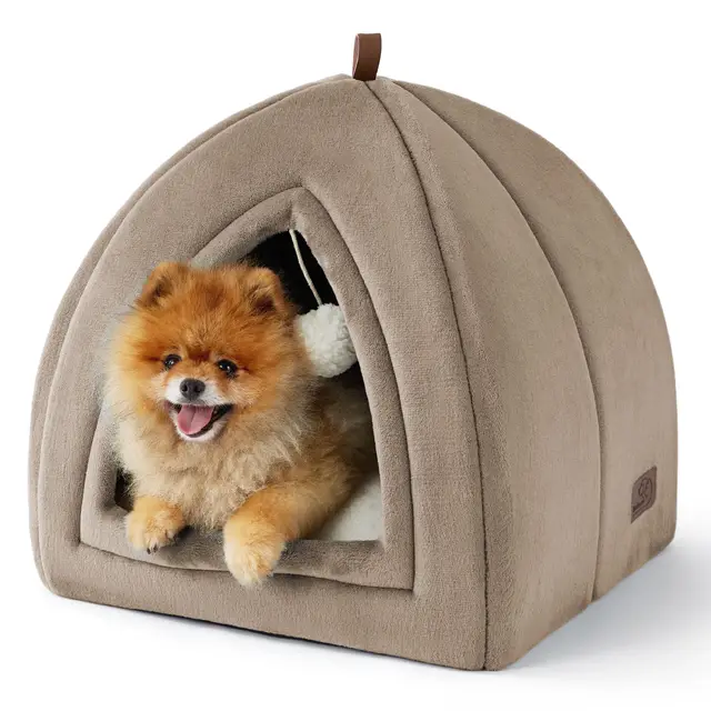 bedsure cueva gatos camello 44x44x44 cm