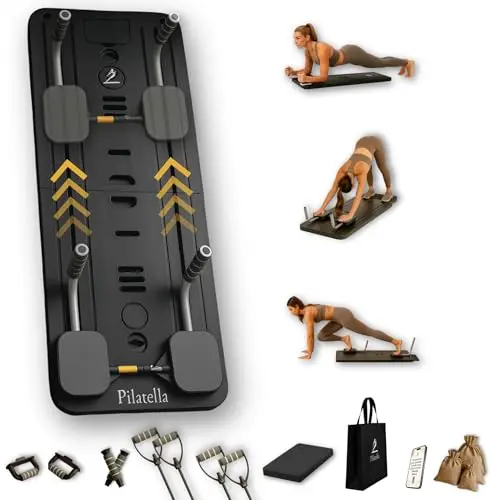 Tabla Pilates Multifuncional Plegable 5 en 1 | Maquina Pilates para Casa, Pilates Reformer, Mini Pilates Reformer, Pilates Board Premium + Ebook 10 Ejercicios | 2026