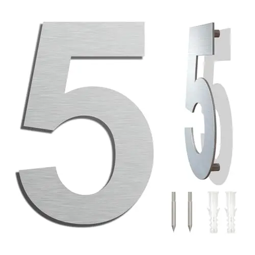 ywonoby 8w-05 número de casa acero 304
