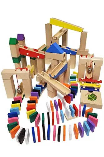 calmado set 200 canicas madera