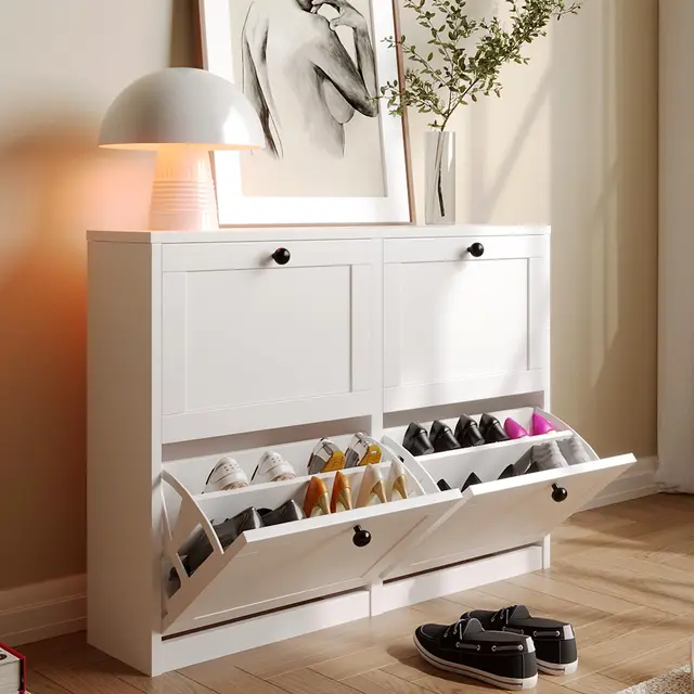 vowner zapatero 4 puertas 105cm madera