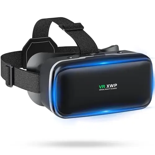 XWP Gafas De Realidad Virtual 3D, Gafas VR Con Lente HD Anti Luz Azul Para Smartphone, Para iPhone Y Android (4,7–6,8"), Ideales Para Juegos Y Ver Películas, Regalo De Cumpleaños Para Amigos Y Familia