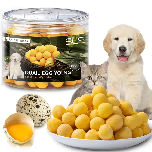 Beisidi Snack Liofilizado Yema de Huevo de Codorniz para Gatos