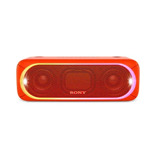 Sony SRS-XB30R - Altavoz inalámbrico portátil con Bluetooth y Extra Bass, Rojo