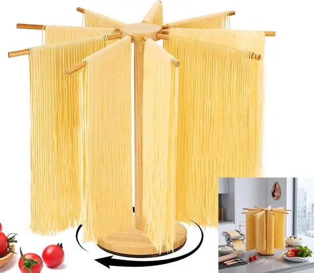 ruikcoll secador pasta 10 asas madera