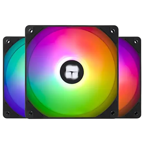 Thermalright TL-C12C-S CPU Fan 120mm ARGB Case Cooler Fan, 4pin PWM silencioso ventilador de ordenador con rodamiento S-FDB incluido, ARGB Fanáticos hasta 1500RPM ventilador(3 cantidades)