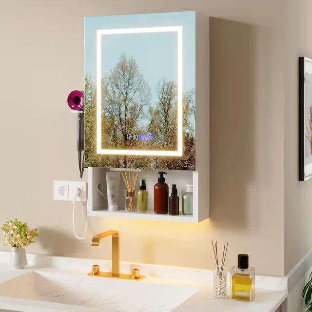 ztexkee led armario baño pared