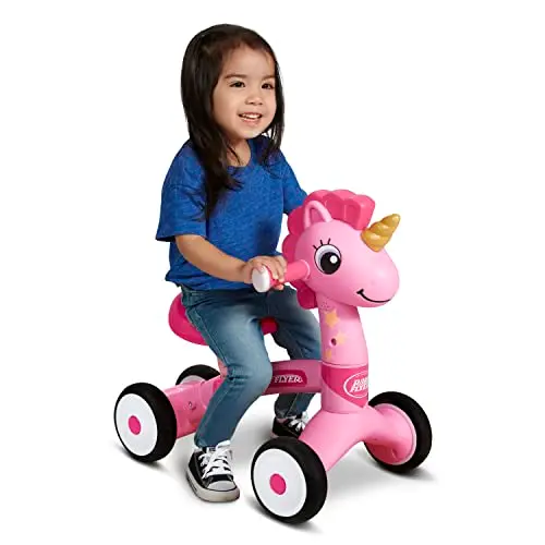 radio flyer lil' racers unicornio rosa
