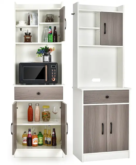 giantex küchenschrank aparador alto