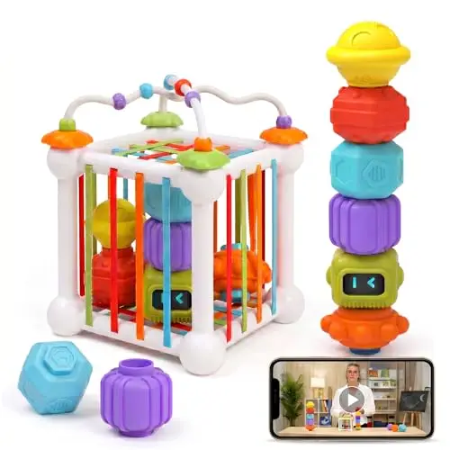 eubra cubo sensorial montessori 4 en 1