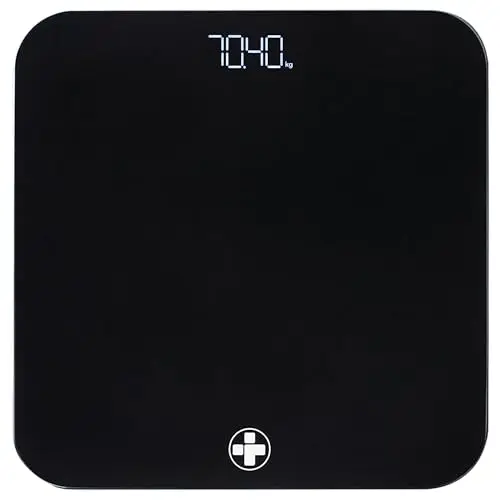Báscula Digital de Peso Corporal Reliance Medical, Báscula Profesional con Pantalla LED, Diseño Ultrafino, Gestión Precisa del Peso, Báscula de Baño, Tamaño L 26cm x W 26cm x D 2,3cm, Pack de 1