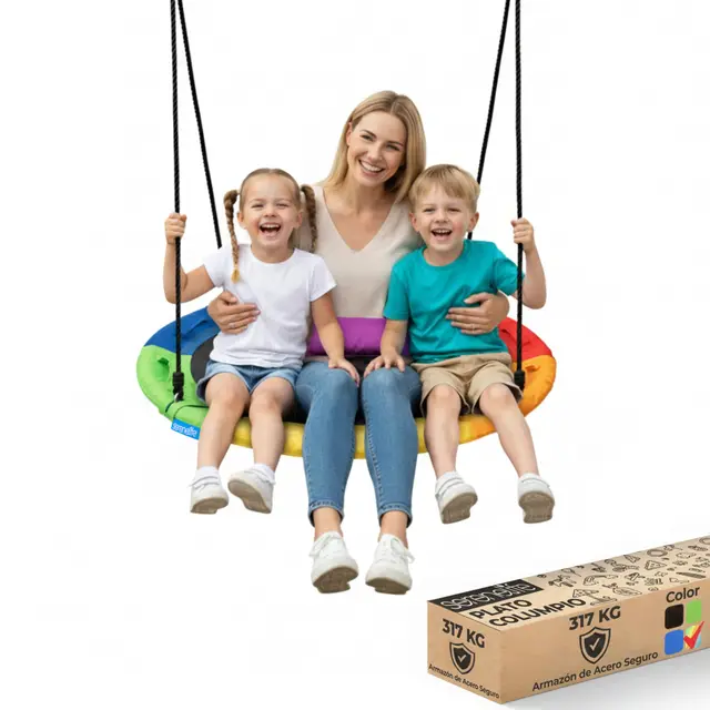 serenelife slswng901rb columpio nido