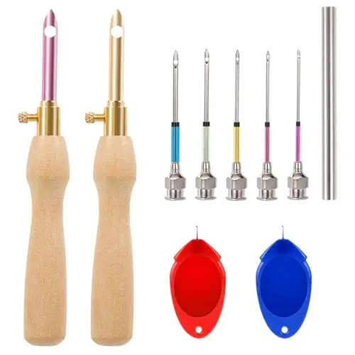 jsrqt kit 10 piezas agujas punch needle