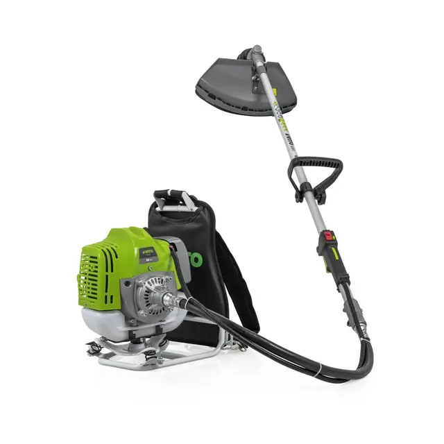 Vito – Desbrozadora térmica gasolina 52 cm³, corte 25 cm con hoja e hilo de nailon, gran autonomía 1:30