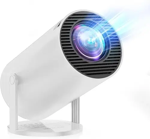 Proyector Inteligente de 28 000 lúmenes, Compatible con Netflix 4K Integrado, proyector Einyoumily 1080p, Wi-Fi 6 y Bluetooth, Enfoque eléctrico y corrección Trapezoidal 4D (1080P)