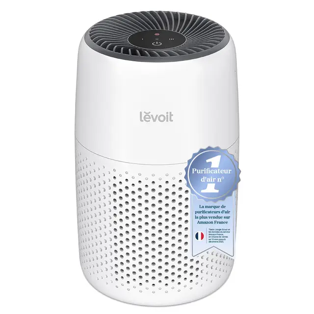 LEVOIT Purificador de Aire con Filtro HEPA para Alergias, Air Purifier con Aromaterapia, Purificador Aire Silencioso 25dB, Bajo Consumo de Energía de 7W, Core Mini