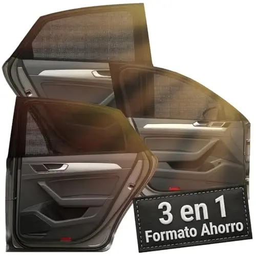 popys set 3 parasoles coche bebé uv