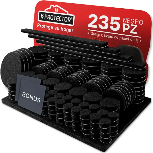 x-protector 235 piezas fieltros muebles