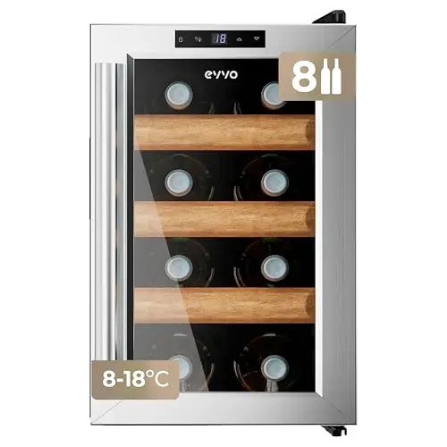evvo vt8 inox vinoteca 8 botellas