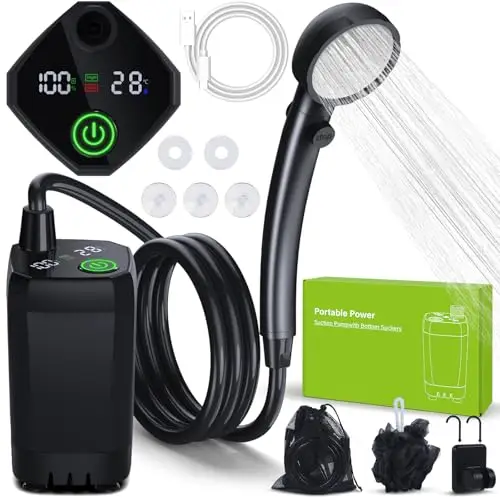 spopal ducha portátil camping 6000mah