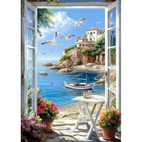 newenmo vista al mar diamond painting
