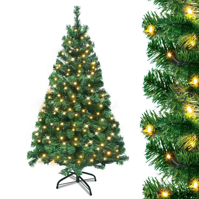 uisebrt árbol navidad artificial led