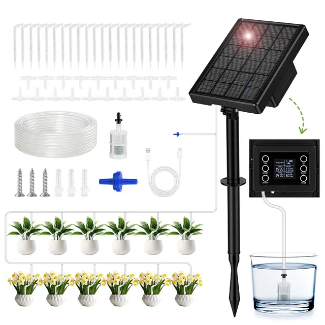 zwoos riego solar con temporizador