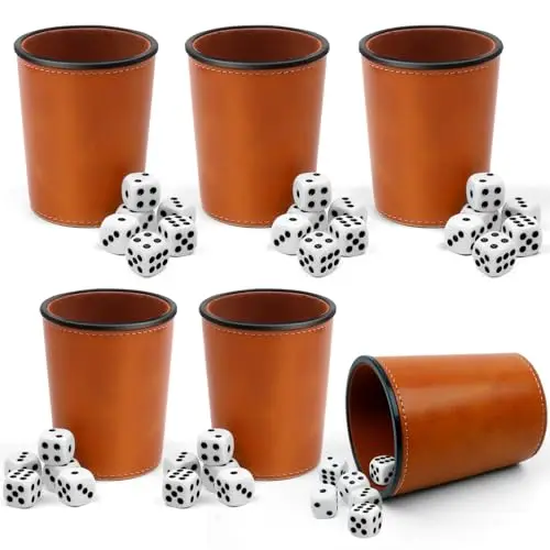 kwgshn glt008 cubilete cuero 30 dados