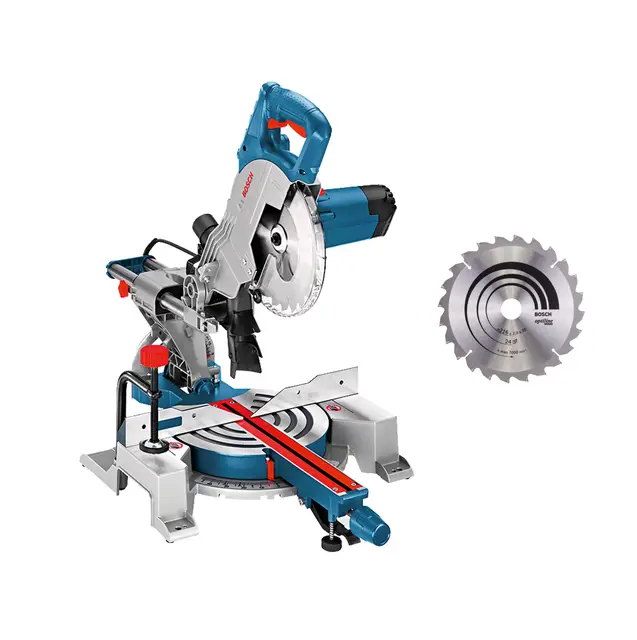 Bosch Professional ingletadora telescópica GCM 80 SJ (1400 W, Ø del disco de sierra: 216 mm, incl. 2 discos de sierra, llave Allen)