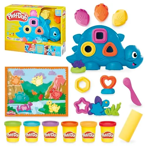 play-doh dinosaurio formas y colores