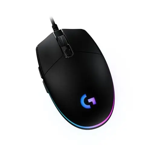Logitech G G203 LIGHTSYNC Ratón Gaming con Iluminación RGB Personalizable, 6 Botones Programables, Captor 8K para Gaming, Seguimiento de hasta 8,000 dpi, Ultra-Ligero - Negro
