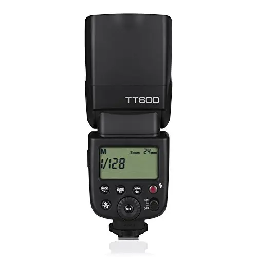 Godox TT600 Flash de cámara,Sistema X inalámbrico 2.4G Incorporado, Manual, Panel LCD, Alimentado por Batería, Compatible con cámaras DSLR Canon/Nikon/Pentax/Olympus