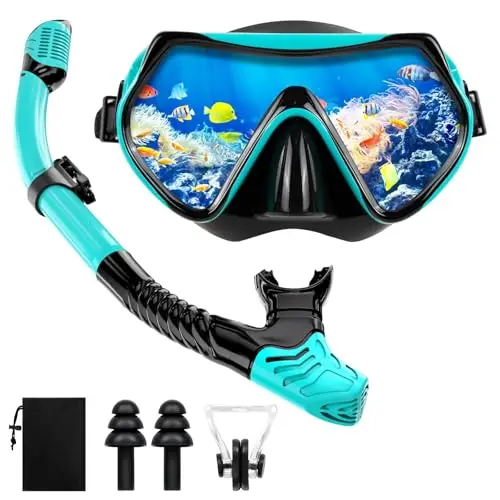 kaefuys gafas buceo panorámico 180° set